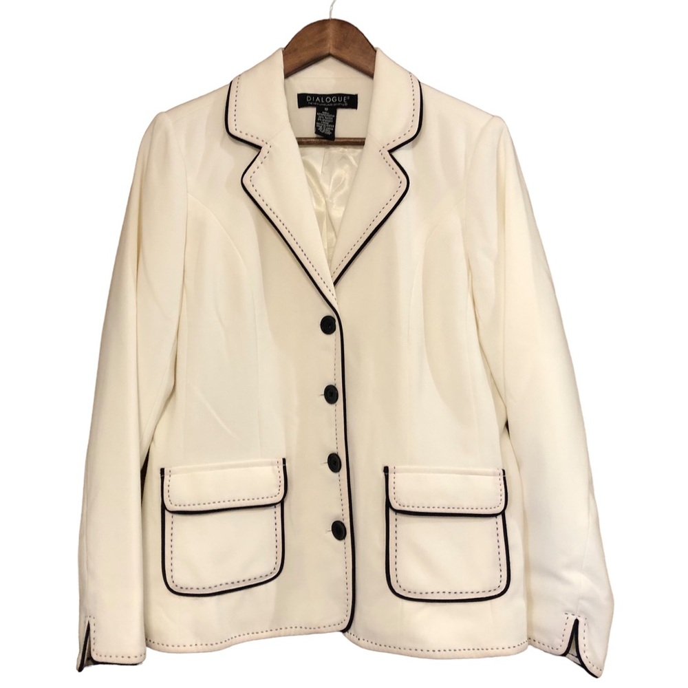 Dialogue Blazer Winter White Size 10